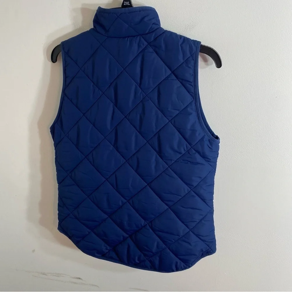 J.Crew Quilted Blue Vest NEW XS Women’s